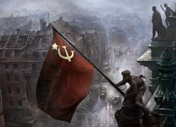 68 лет назад, 30 апреля 1945 года, Советские воины водрузили Знамя Победы над рейхстагом