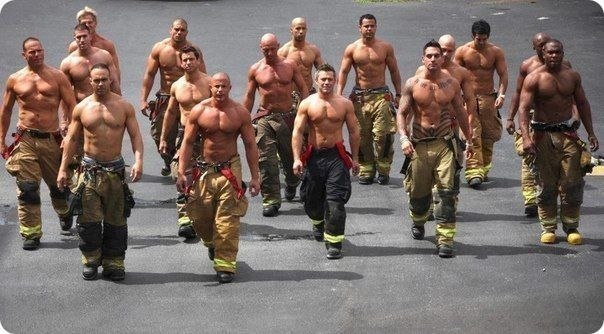 Американские пожарные. *_*